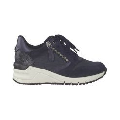 Tamaris Buty granatowy female niebieski 37. Niebieskie sneakersy damskie Tamaris, ze skóry. Za 269,00 zł.