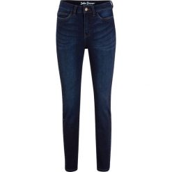 Dżinsy "multi-stretch" z ćwiekami, dł. do kostki 7/8, SKINNY bonprix ciemnoniebieski. Niebieskie jeansy damskie bonprix, z jeansu. Za 129,99 zł.