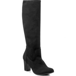 Kozaki CAPRICE - 9-25503-29 Black Stretch 044. Czarne kozaki damskie marki Caprice, z tworzywa sztucznego, przed kolano, na wysokim obcasie, na obcasie. W wyprzedaży za 199,00 zł.