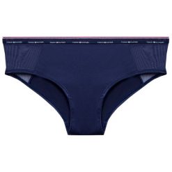 Figi klasyczne TOMMY HILFIGER 1387905865. Niebieskie figi damskie TOMMY HILFIGER, m, bez wzorów, z elastanu. W wyprzedaży za 89,00 zł.