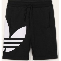 Adidas Originals - Szorty dziecięce 128-164 cm. Czarne spodenki chłopięce adidas Originals, z nadrukiem, z elastanu. Za 99,90 zł.