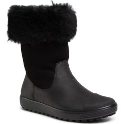 Kozaki ECCO - Soft 7 Tred W 45014351052 Black/Black. Czarne kozaki damskie ecco, ze skóry, bez obcasa, bez zapięcia. Za 739,00 zł.