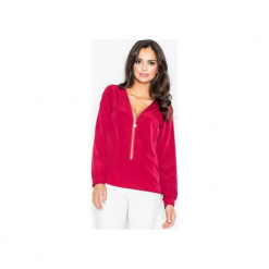 Bluzka M422 Bordo. Czerwone bluzki longsleeves FIGL, m. Za 119,00 zł.