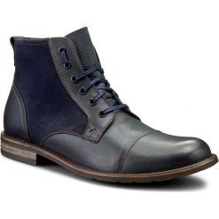Kozaki GINO ROSSI - Aldo MTC870-S03-VV4B-5757-F 59/59. Niebieskie buty zimowe męskie Gino Rossi, z nubiku. W wyprzedaży za 279,00 zł.