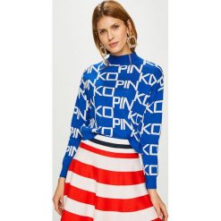Pinko - Sweter. Niebieskie swetry damskie marki Pinko, s, bez wzorów, z bawełny, bez rękawów, bez kaptura. Za 959,90 zł.