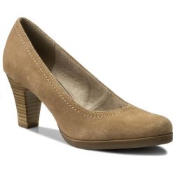 Półbuty TAMARIS - 1-22471-20 Antelope Suede 334. Brązowe creepersy damskie Tamaris, z materiału, na obcasie. W wyprzedaży za 179,00 zł.