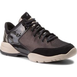 Półbuty GEOX - D Sfinge A D642NA 0DVHH C6458 Chestnut/Black. Czarne półbuty damskie skórzane Geox, na płaskiej podeszwie. W wyprzedaży za 259,00 zł.