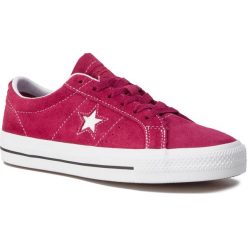 Tenisówki CONVERSE - One Star Pro Ox 163253C Rhubarb/Black/Whit. Różowe półbuty damskie sportowe marki Converse, bez wzorów, ze skóry, bez zapięcia. Za 369,00 zł.