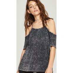 T-shirty damskie: Luźny t-shirt cold arms – Szary
