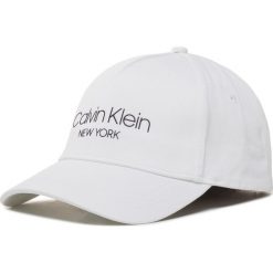 Czapka z daszkiem CALVIN KLEIN - Ck Ny Bb Cap K60K606381 YAG. Białe czapki męskie Calvin Klein, bez wzorów, z bawełny. Za 159,00 zł.