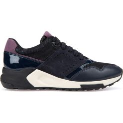 Półbuty GEOX D PHYTEAM. Niebieskie półbuty damskie skórzane Geox. Za 329,90 zł.