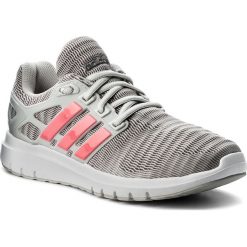 Buty adidas - Energy Cloud CM7281 Ftwwht/Reapnk/Gretwo. Szare buty sportowe damskie marki Adidas, bez wzorów, z tworzywa sztucznego, sportowe, do biegania. W wyprzedaży za 199,00 zł.