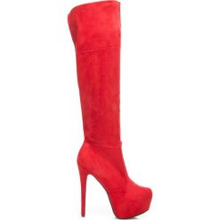 Buty zimowe damskie: Zamszowe kozaki na platformie May