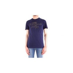 T-shirty z krótkim rękawem Trussardi 52T00240-1T001675. Niebieskie t-shirty męskie Trussardi, s, bez wzorów, bez kołnierzyka, krótkie. Za 202,53 zł.