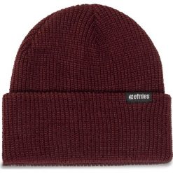 Czapka ETNIES - Warehouse Beanie 4140001280 Burgundy 602. Czerwone czapki męskie Etnies, na zimę, bez wzorów, z materiału. Za 79,00 zł.