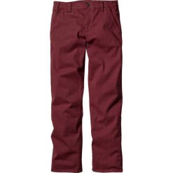 Chinosy męskie: Spodnie ze stretchem chino Slim Fit Straight bonprix bordowy