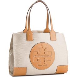 Torebka TORY BURCH - Ella Canvas Mini Tote 45208 Natural/Ivory 285. Pomarańczowe torebki klasyczne damskie Tory Burch, bez wzorów, ze skóry, klasyczne, bez dodatków. W wyprzedaży za 699,00 zł.