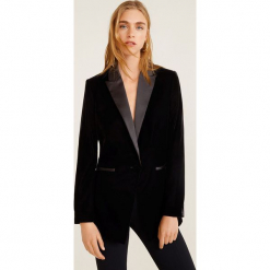 Mango - Żakiet Combi. Czarne marynarki i żakiety damskie marki Mango, m, z materiału, eleganckie. Za 229,90 zł.