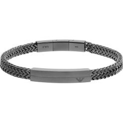 Emporio Armani - Bransoletka. Szare bransoletki męskie metalowe. Za 589,90 zł.
