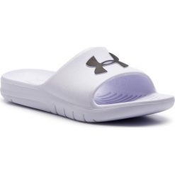 Klapki Under Armour Ua Core Pth Sl 3021286-100. Fioletowe klapki damskie Under Armour, bez wzorów, bez obcasa. Za 79,95 zł.