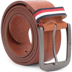 Pasek Męski TOMMY HILFIGER - Classic Jean Belt 4 AM0AM04072 85 262. Pomarańczowe paski męskie TOMMY HILFIGER, w paski, ze skóry. W wyprzedaży za 159,00 zł.