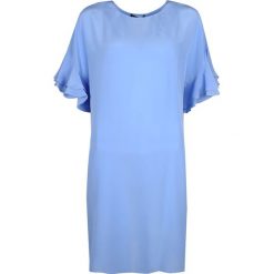 Twinset Sukienka "Silk Dress". Sukienki damskie Twin Set, na co dzień, bez wzorów, z tkaniny, z okrągłym kołnierzem, bez rękawów, proste. Za 459,00 zł.