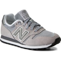 Sneakersy NEW BALANCE - ML373GR Szary. Szare półbuty damskie New Balance, bez wzorów, z zamszu, bez obcasa, na płaskiej podeszwie, bez zapięcia. W wyprzedaży za 179,00 zł.