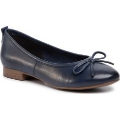 Baleriny TAMARIS - 1-22114-24 Navy 805. Niebieskie baleriny damskie Tamaris, z materiału, klasyczne. Za 199,00 zł.