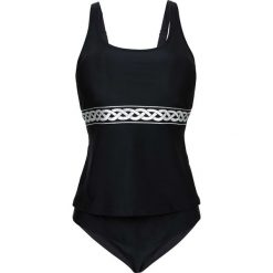 Stroje dwuczęściowe damskie: Tankini (2 części) bonprix czarny