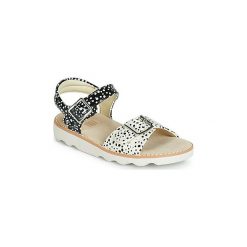 Sandały Dziecko Clarks Crown Bloom T. Czarne sandały dziewczęce Clarks, bez zapięcia. Za 219,00 zł.