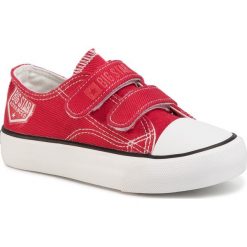 Trampki BIG STAR - FF374063 Red. Czerwone trampki chłopięce BIG STAR, bez wzorów, z tworzywa sztucznego, retro, na rzepy. Za 109,00 zł.