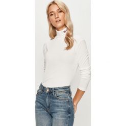 Reebok Classic - Longsleeve. Białe topy damskie Reebok Classic, s, bez wzorów, z elastanu, casualowe, z golfem. Za 169,90 zł.