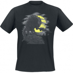 Dark Souls Great Grey Wolf T-Shirt czarny. Białe t-shirty męskie z nadrukiem marki KALENJI, m, z elastanu, z dekoltem na plecach. Za 74,90 zł.