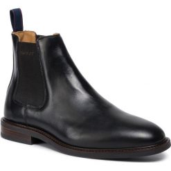 Sztyblety GANT - Ricardo 19651906 Black GO0. Czarne sztyblety męskie GANT, ze skóry, bez zapięcia. W wyprzedaży za 399,00 zł.