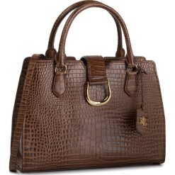 Torebka LAUREN RALPH LAUREN - City Satchel 431746225002 Medium Umber Brown. Pomarańczowe torebki klasyczne damskie Lauren Ralph Lauren, bez wzorów, ze skóry, klasyczne, duże, bez dodatków. Za 1559,00 zł.