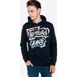 Trussardi Jeans Bluza Niebieski. Niebieskie bluzy męskie Trussardi Jeans, l, bez wzorów, z bawełny, bez kołnierzyka, bez rękawów, bez kaptura. Za 352,95 zł.
