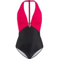 Kostium kąpielowy bonprix czarno-różowy. Stroje kąpielowe damskie bonprix. Za 89,99 zł.