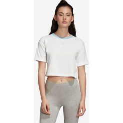 Adidas Originals Koszulka Biały. Białe koszulki damskie adidas Originals, s, bez wzorów, z bawełny, bez kołnierzyka, z krótkim rękawem. Za 85,95 zł.