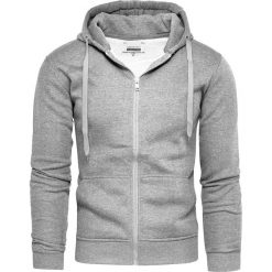Bluza męska z kapturem szara Recea. Szare bluzy męskie Recea, s, bez wzorów, z bawełny, klasyczne, z kapturem, bez rękawów, z kapturem. W wyprzedaży za 49,99 zł.