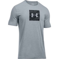 UA Camo Box Logo Tee 1297954-035. Szare t-shirty męskie Under Armour, xs, bez wzorów, z bawełny, bez kołnierzyka. W wyprzedaży za 89,99 zł.