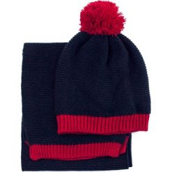 Komplet - czapka i szalik damski granatowy. Niebieskie czapki zimowe damskie Art of Polo. Za 62,90 zł.