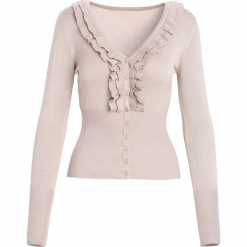 Khaki Sweter On The Radio. Brązowe swetry klasyczne damskie Born2be, l. Za 29,99 zł.