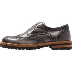 Florsheim RICHARDS Oksfordki grey. Szare półbuty męskie marki Florsheim, bez wzorów, ze skóry, na sznurówki. Za 789,00 zł.