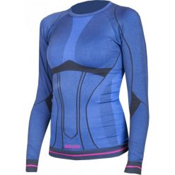 Bluzki sportowe damskie: Brugi Koszulka damska 2RAP NWY Viola Avio Fuxia r. XL