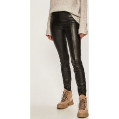 Noisy May - Legginsy. Czarne spodnie damskie Noisy May, s, bez wzorów, ze skóry. W wyprzedaży za 99,90 zł.