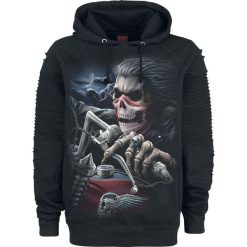 Spiral Soul Rider Bluza z kapturem czarny. Czarne bluzy męskie marki Spiral, l, z nadrukiem, z kapturem. Za 164,90 zł.