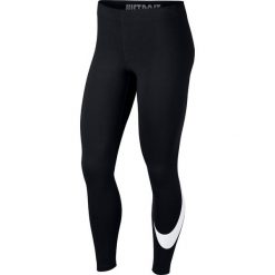 LEGINSY NSW LEG A SEE SWOOSH. Białe spodnie damskie Nike, z bawełny. Za 119,99 zł.