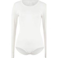 Body termiczne bonprix biel wełny. Białe body damskie marki bonprix, bez wzorów, z wełny. Za 44,99 zł.