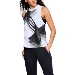 Bluzki damskie: Under Armour Koszulka damska Muscle Tank Overla Logo biała r. M (1310481-100)