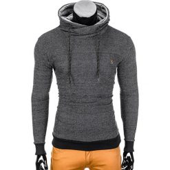Bejsbolówki męskie: BLUZA MĘSKA Z KAPTUREM B720 – CZARNA